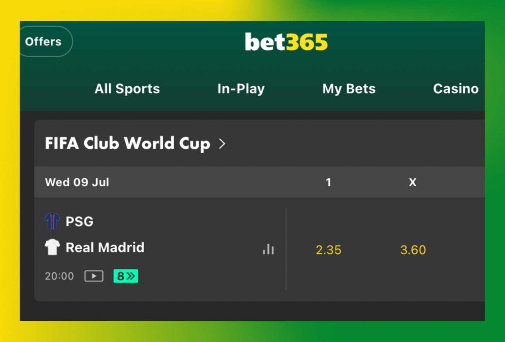 Bet365 Cricket odds